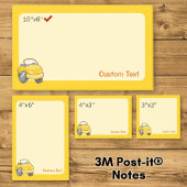 Gele Tekenfilm Auto Post-it® Notes