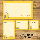 Gele Tekenfilm Auto Post-it® Notes