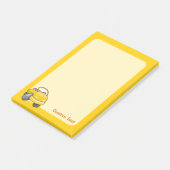 Gele Tekenfilm Auto Post-it® Notes (Schuin)