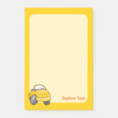 Gele Tekenfilm Auto Post-it® Notes (Voorkant)