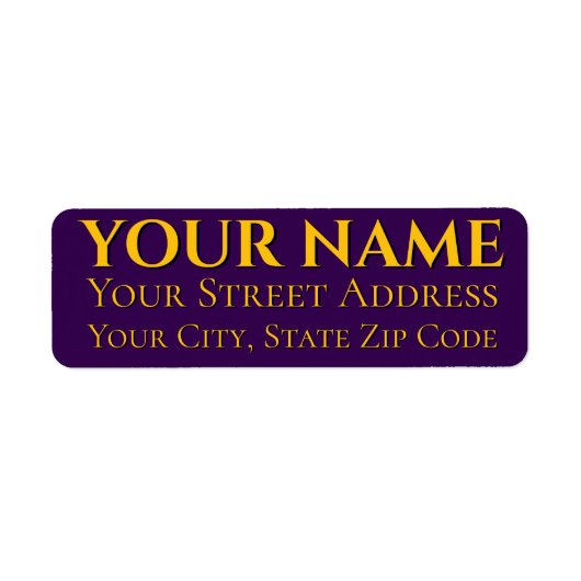 Gele tekst etiket (Voorkant)