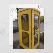 Gele telefooncel briefkaart (Voorkant / Achterkant)