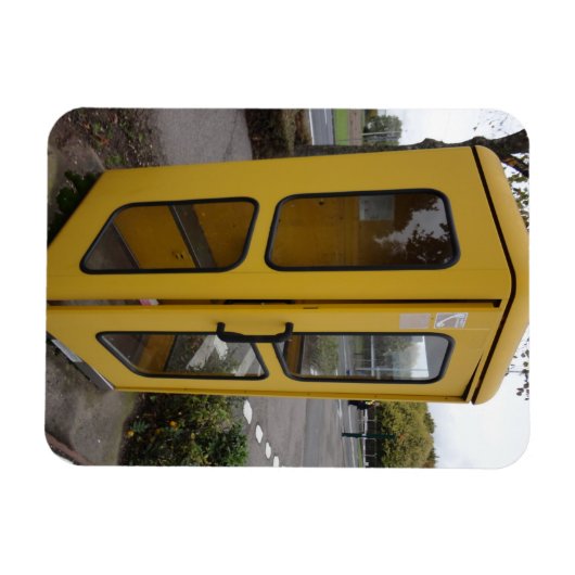 Gele telefooncel magneet (Horizontaal)