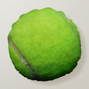 Gele Tennis-kogelkussen Rond Kussen