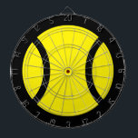 Gele tennisbal aangepaste dartboard dartbord<br><div class="desc">Gele tennisbal aangepaste dartboard. Nieuwheid dart board met custom design. Personaliseer met tekst naar keuze. Kleuren kunnen ook worden gewijzigd. Koele muurdecor voor huis,  kantoor,  clubhuis,  partij enz.</div>