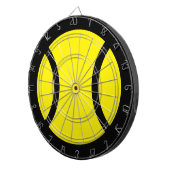 Gele tennisbal aangepaste dartboard dartbord (Voorkant Rechts)