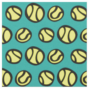 Gele tennisbal patroon doe-het-zelf textiel stof