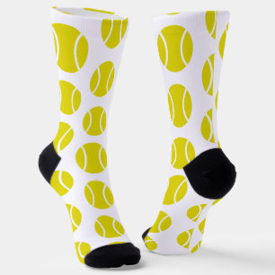Gele tennisballenpatroon sokken
