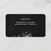 Gele textuur | Geborstelde expressieve artistieke Visitekaartje (Achterkant)