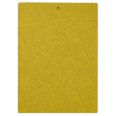 Gele textuur oppervlak met wervelend patroon klembord (Achterkant)