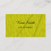 Gele textuur visitekaartje (Voorkant)