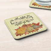 Gele Thanksgiving Pompoenen en Squash Bier Onderzetter (Linkerzijde)