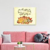 Gele Thanksgiving Pompoenen en Squash Canvas Afdruk (Insitu (Woonkamer))