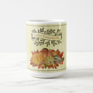 Gele Thanksgiving Pompoenen en Squash Koffiemok