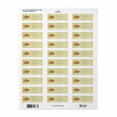 Gele Thanksgiving Pompoenen en Squash Label (Full Sheet)