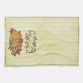 Gele Thanksgiving Pompoenen en Squash Theedoek (Horizontaal)