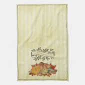 Gele Thanksgiving Pompoenen en Squash Theedoek (Verticaal)