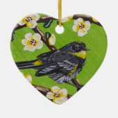 Gele Throat Warbler ~ Spring Keramisch Ornament (Voorkant)