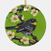 Gele Throat Warbler ~ Spring Keramisch Ornament (Voorkant)