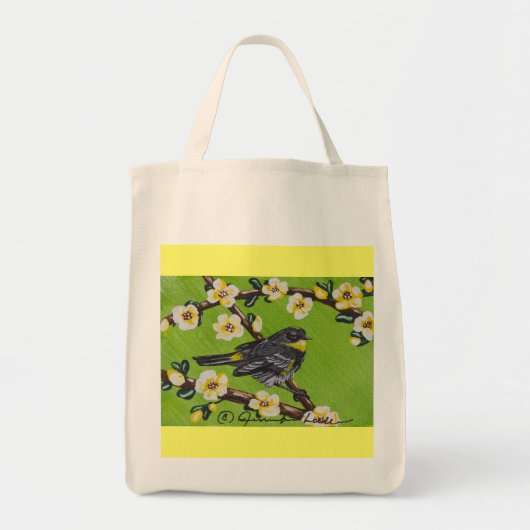 Gele Throat Warbler ~ Spring Tote Bag (Voorkant)