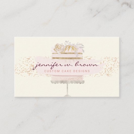 Gele thuisbakken online trainen verkoop visitekaartje (Voorkant)