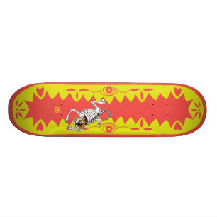 Gele tijger skateboard