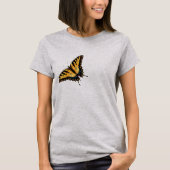 Gele tijger Swallowtail Butterfly T-Shirt (Voorkant)