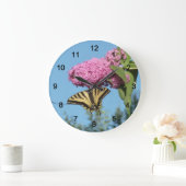 Gele Tijger Swallowtail op Roze Vlinder Struik Fl Grote Klok (Huis)