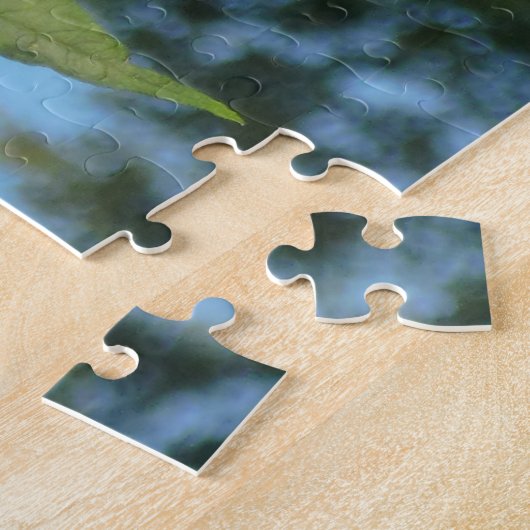 Gele Tijger Swallowtail op Roze Vlinder Struik Fl Legpuzzel (Zijkant)