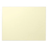 Gele Tint 11 "x8.5" Notitieblok met Clean Modern L (Voorkant)