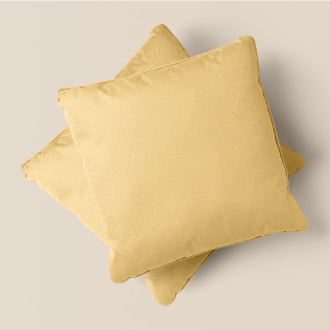 Gele tinten - Karnemelk - #F5DB9A - Kussen (Shades Of Yellow - Buttermilk - #F5DB9A - Throw Pillow)