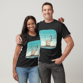 Gele tonijn illustratie t-shirt (Unisex)