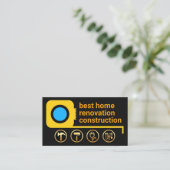 Gele tools voor het meten van tape Gold Handyman Visitekaartje (Staand voorkant)