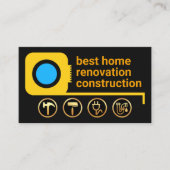 Gele tools voor het meten van tape Gold Handyman Visitekaartje (Voorkant)