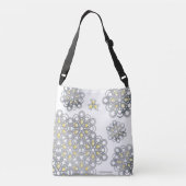 Gele Torusphere PolyHexaBloom Crossbody tas (Achterkant)