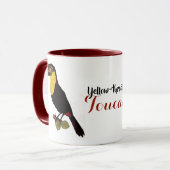 gele touroperator mok (Voorkant links)