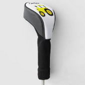 Gele Tractor Ontwerp Golfheadcover (Schuin)