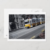 Gele tram in Boedapest Briefkaart (Voorkant / Achterkant)