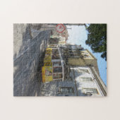 Gele tram in Lissabon, Portugal Legpuzzel (Horizontaal)
