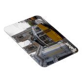 Gele tram op de kathedraal van Lissabon in Portuga Magneet (Rechterzijde)