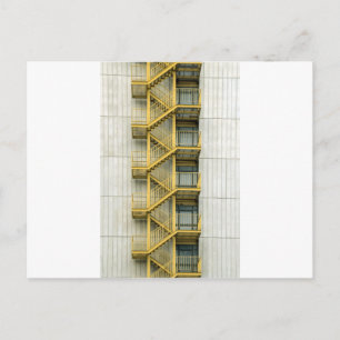 gele trappen briefkaart