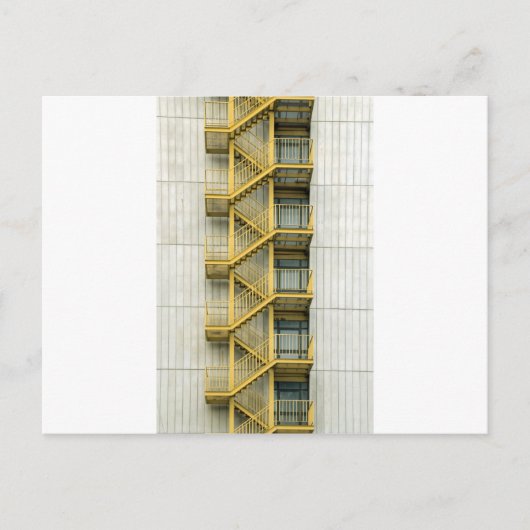 gele trappen briefkaart (Voorkant)