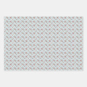 Gele Trendy Verjaardag Zomer Bloemen voor Haar Inpakpapier Vel (Voorkant 3)