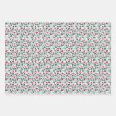 Gele Trendy Verjaardag Zomer Bloemen voor Haar Inpakpapier Vel (Voorkant 2)