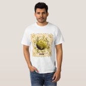Gele Tribale Yin Yang T-shirt (Voorkant volledig)