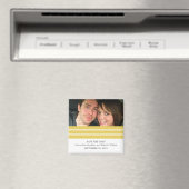 Gele Triple Stripe Foto sparen de Magnet van de Da (Insitu (Vaatwasser))