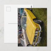 Gele Triumph Stag sportwagen Jigzaag Briefkaart (Voorkant / Achterkant)