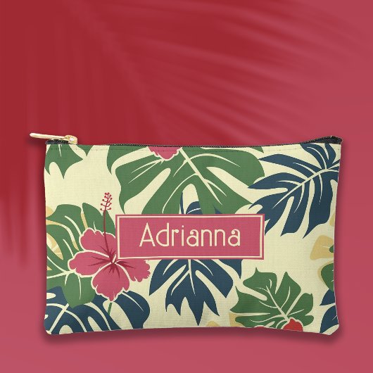 Gele tropische bloem etui