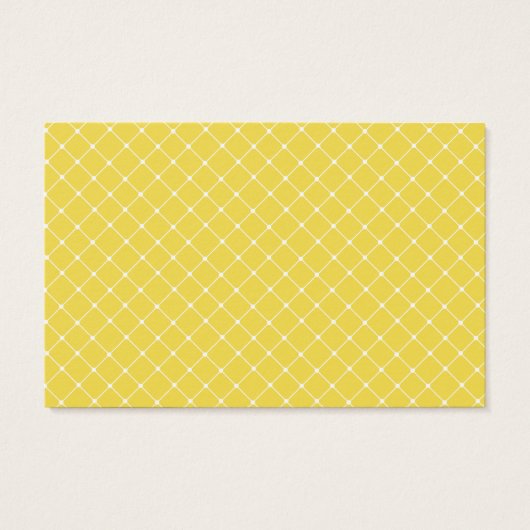 Gele Tropische Bloemen | Drink voor weddenschappen Visitekaartje (Achterkant)