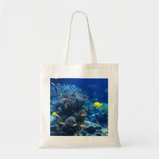 Gele tropische vissen tote bag (Voorkant)